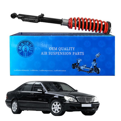 Rear Mercedes W220 Air Spring To Coil Spring Coversion Kit With Ads And Adjustable Coil Spring Shock