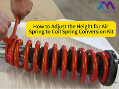 How to adjust the height for air spring to coil spring conversion kit